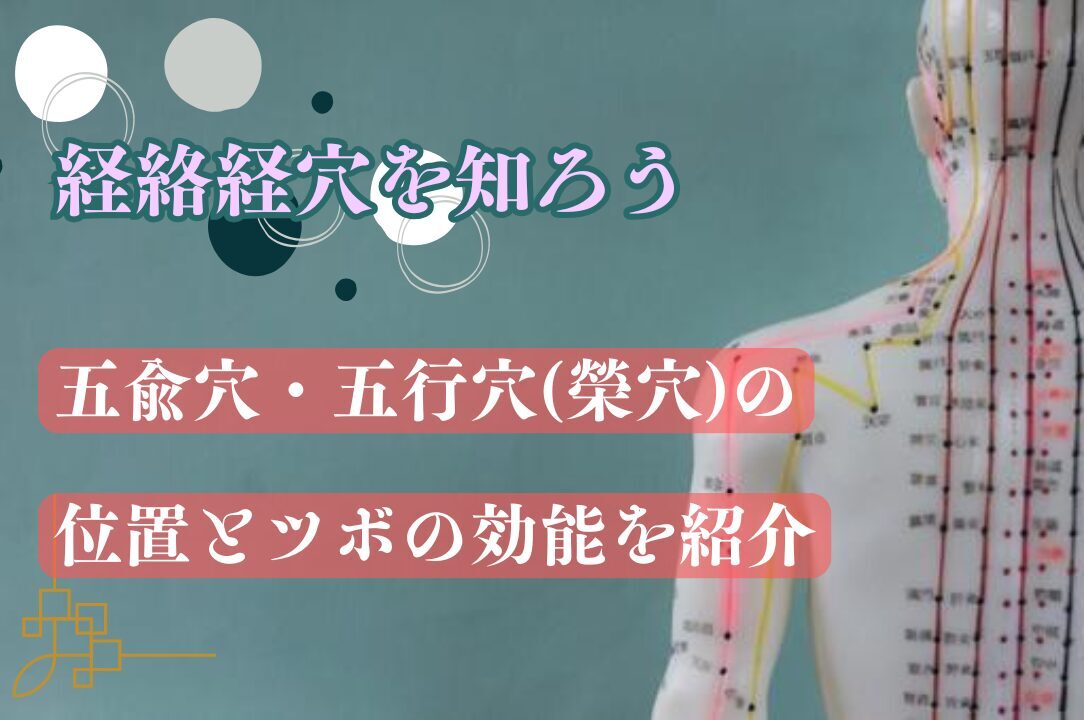 経絡経穴を知ろう - 五兪穴・五行穴(榮穴)の位置とツボの効能を紹介