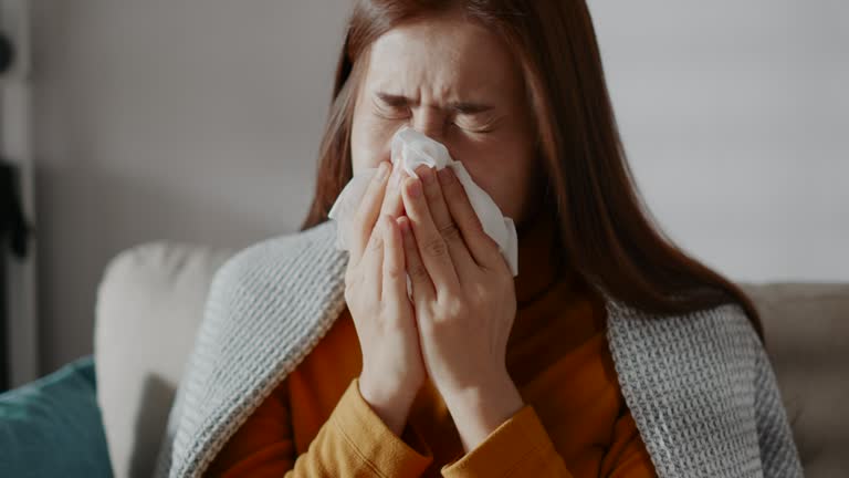 Cold And Flu, Illness, Sneezing, Flu Virus