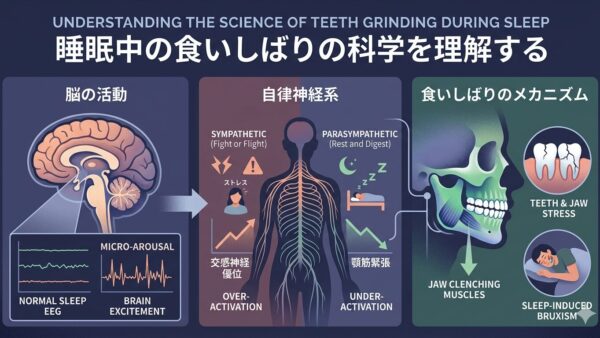 辛い就寝中の食いしばり。脳と自律神経のメカニズムを解説。